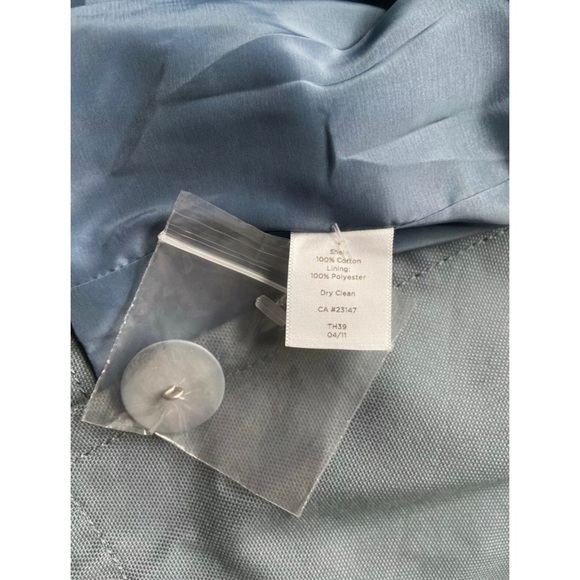 Talbots 6 Jacket Blue Lined Double Breasted Jackie Fit New Playfully Straight - Picture 6 of 8